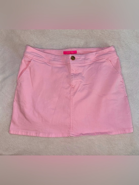 Lilly Pulitzer Dresses & Skirts - Lilly Pulitzer Colette Denim Skort Sz 8